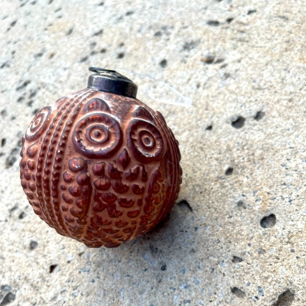 New! Terrain-Gilded Textured Glass Globe
Ornament